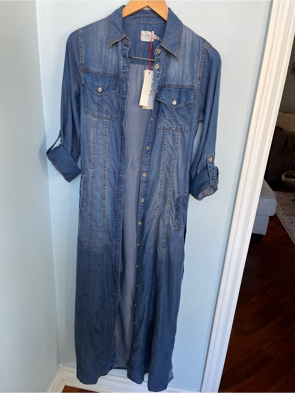 Alice + Olivia Chassidy Duster:Shirt Dress THE SOFTEST EVER!!! - Picture 9 of 15